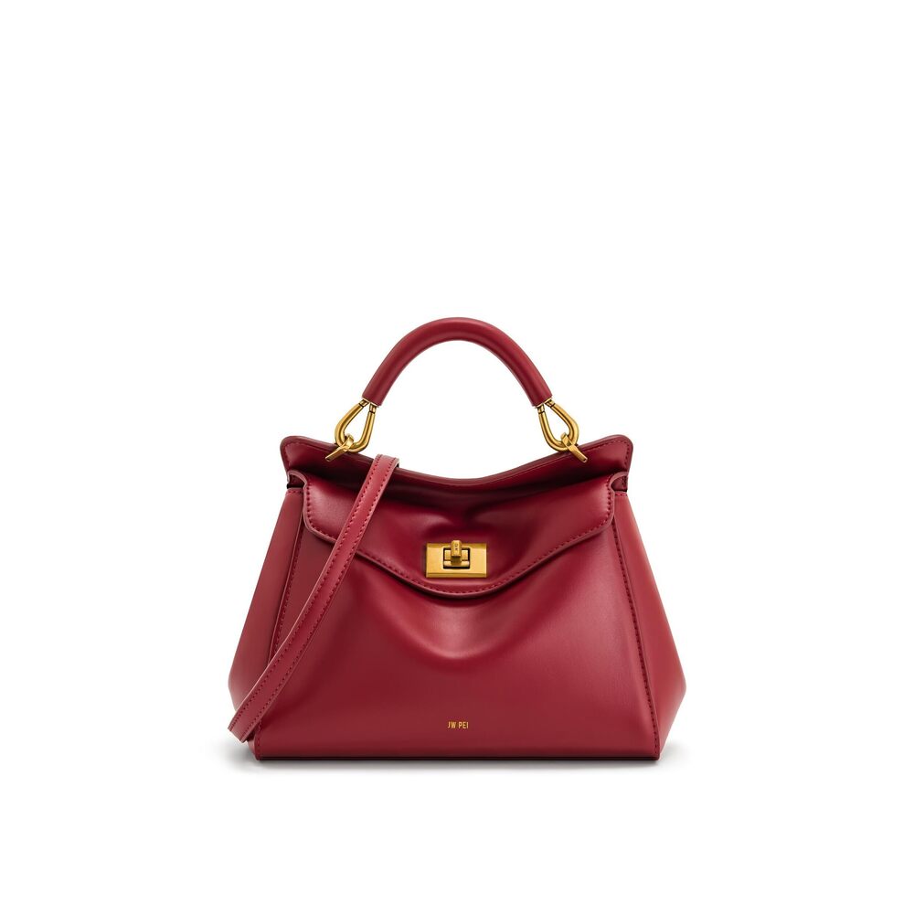 2785 Lucia Classic Top Handbag - Claret